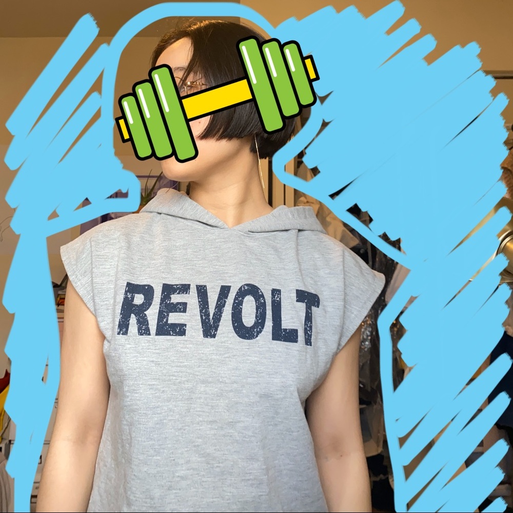 Hoody tank top